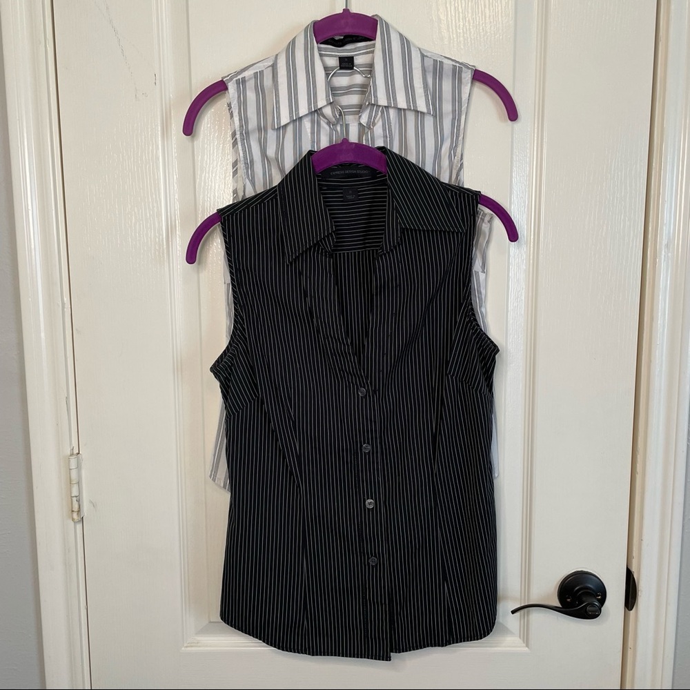 Express Studio button down sleeveless tops